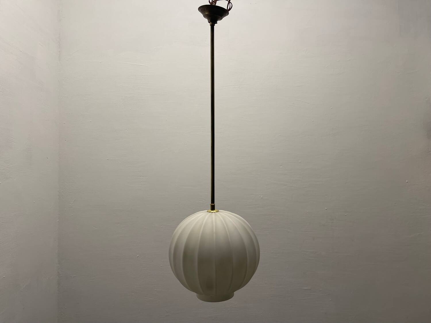 Opaline Glass Light Pendant 1940’s