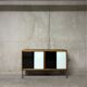 Modernist teak enfilade Louis Paolozzi vintage Monopoly from the 1960s.