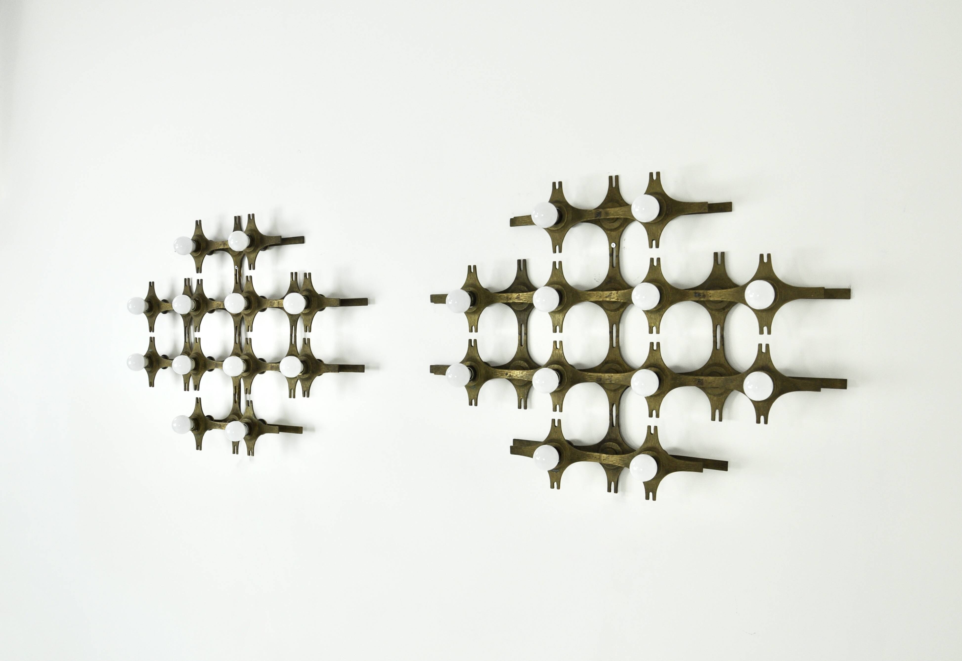 Set of 2 Wall Lights by Fantoni, 1960