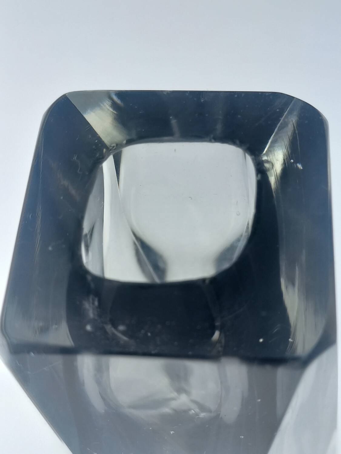 Faceted Murano Sommerso Vase by Flavio Poli