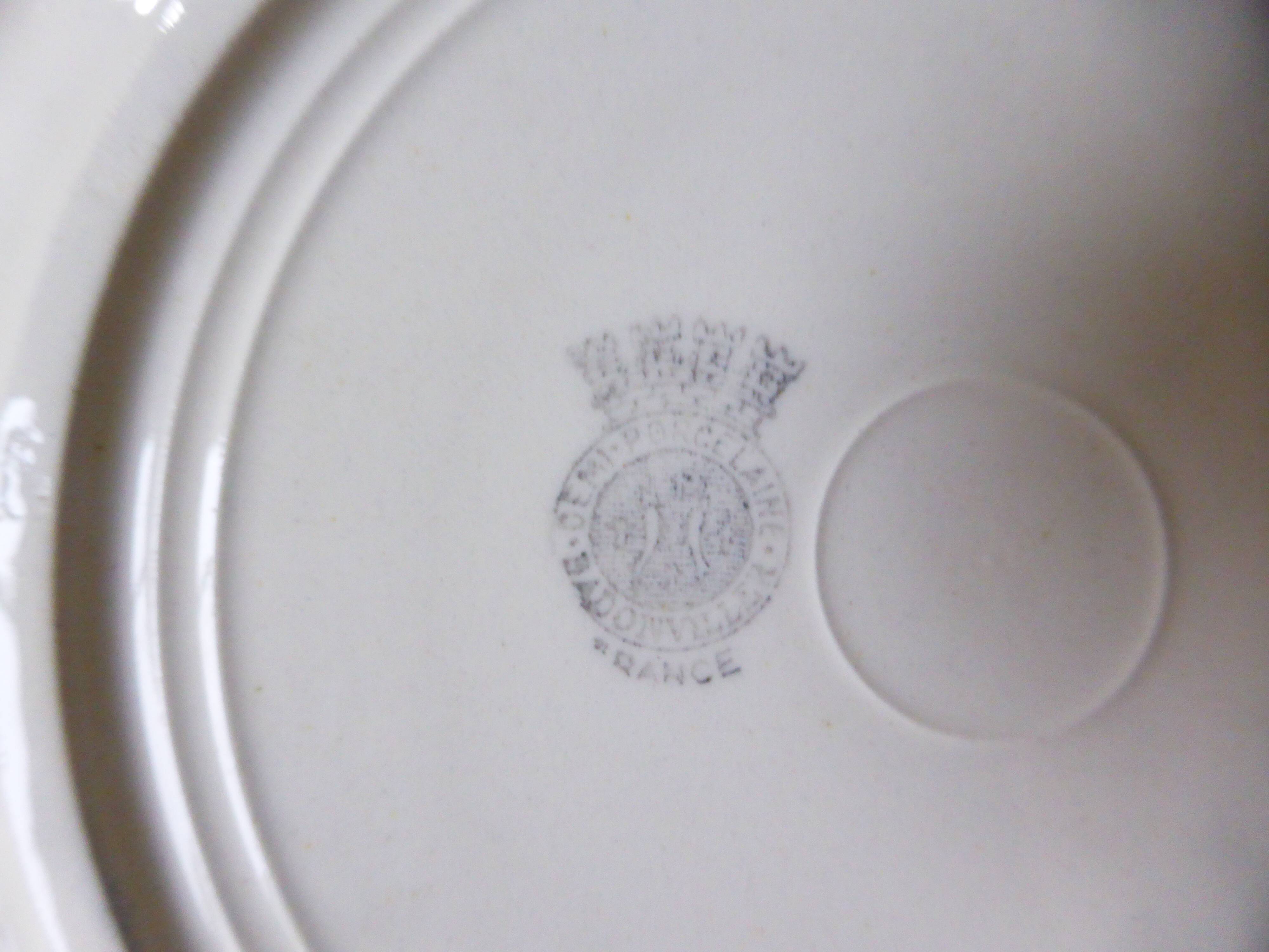 4 vintage Badonviller deep plates 211249