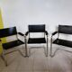 Lot de 3 fauteuils design inspiré Mart Stam