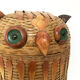 Vintage laundry basket "owls", 1970