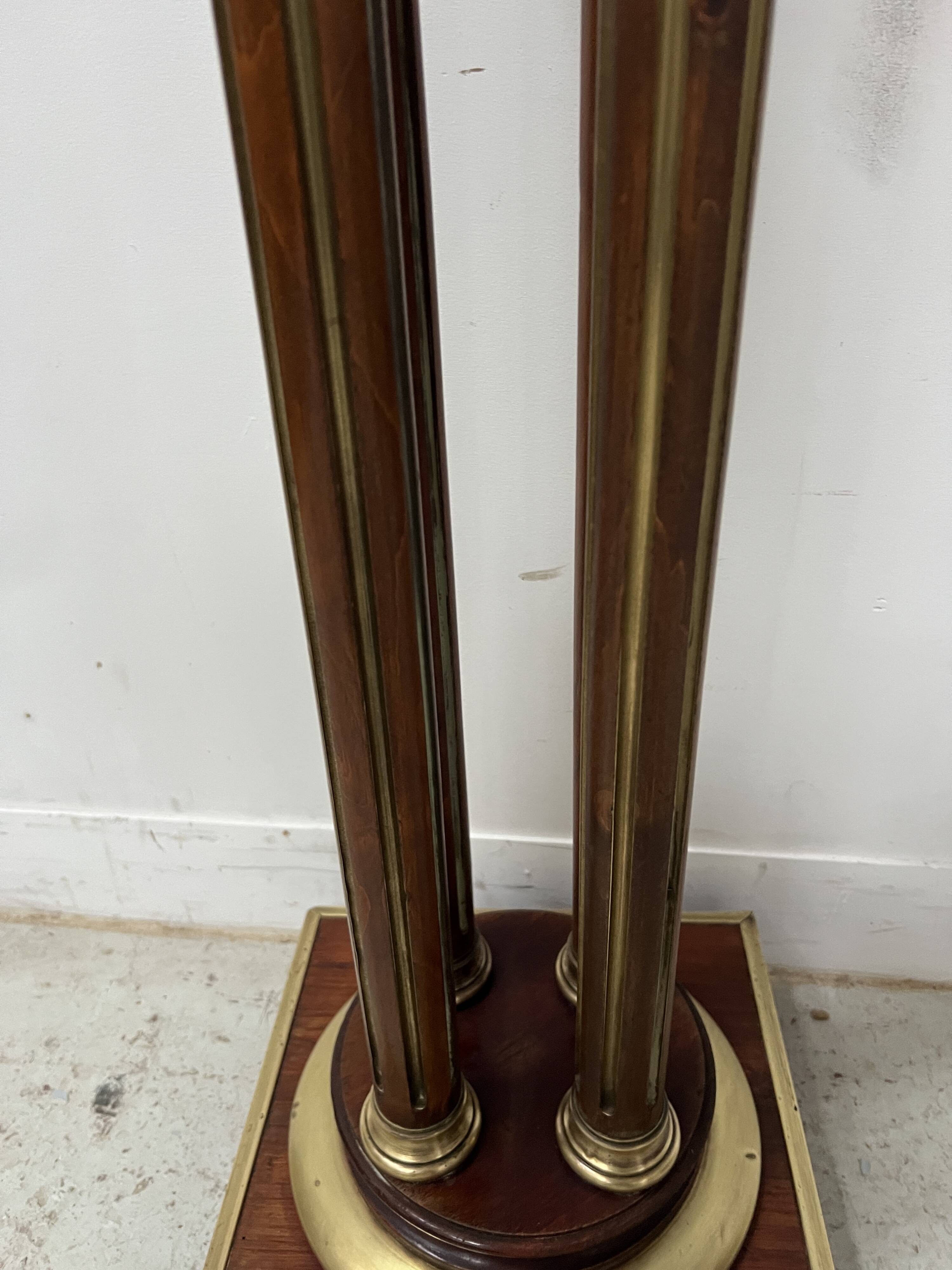 Napoleon III style mahogany display column, 20th century