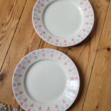 Set of 6 flat plates FB 26 Badonviller