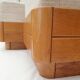 Pouf en bois d'orme