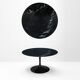 Original Knoll Tulip dining table (137cm) Nero Marquina glossy LIKE NEW!!
