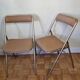 Pair of folding chairs "Plichaise" Souvignet, made in France