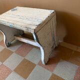 White and blue Hungarian stool