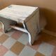 White and blue Hungarian stool