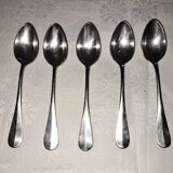 Silver-plated metal spoons. Maison Christofle.