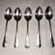 Silver-plated metal spoons. Maison Christofle.