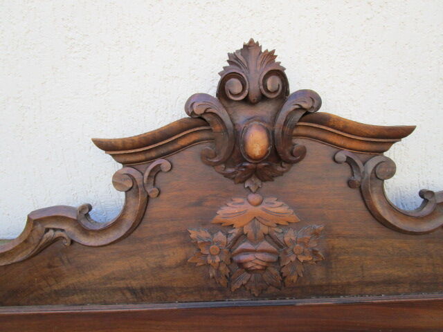 Old wooden pediment