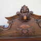 Old wooden pediment