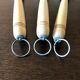 Lot de 3 ustensiles de cuisine artisanal décoratif faïence de Wloclawek Pologne