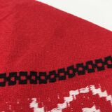 Red round tablecloth