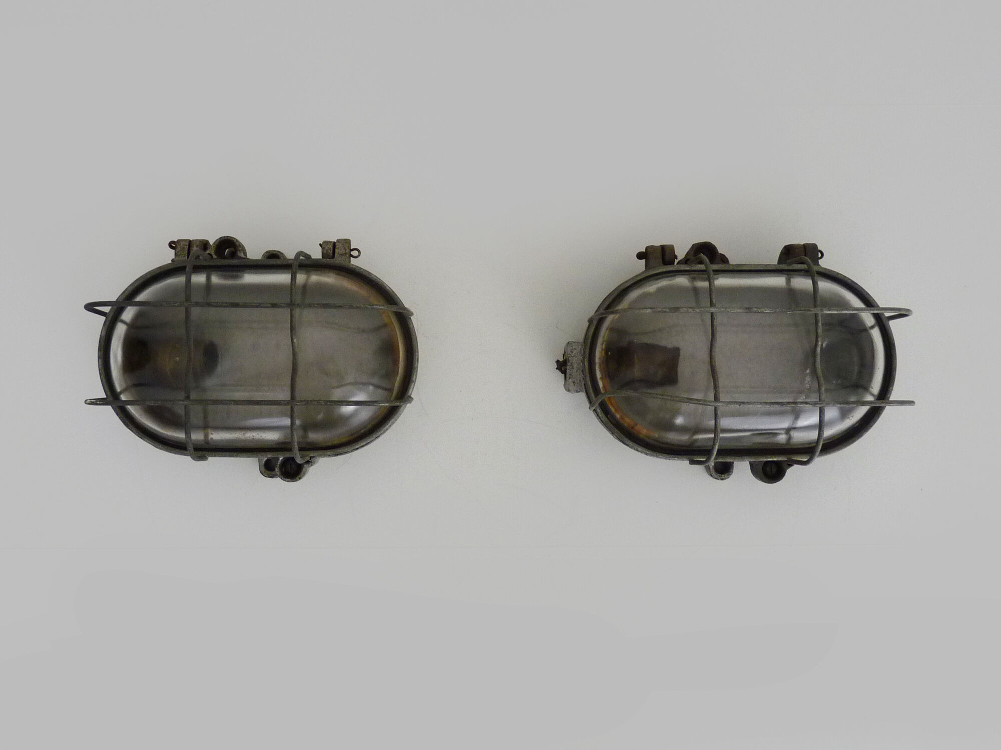 Pair of industrial sconces year 50/60