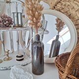 Brown stoneware bottle