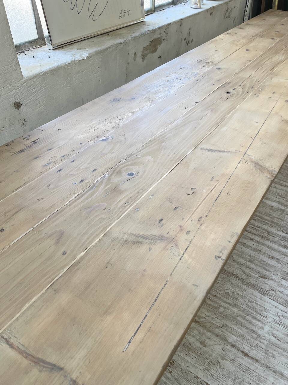 4m XXL pine and oak farmhouse table