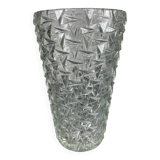 Large vase in worked green