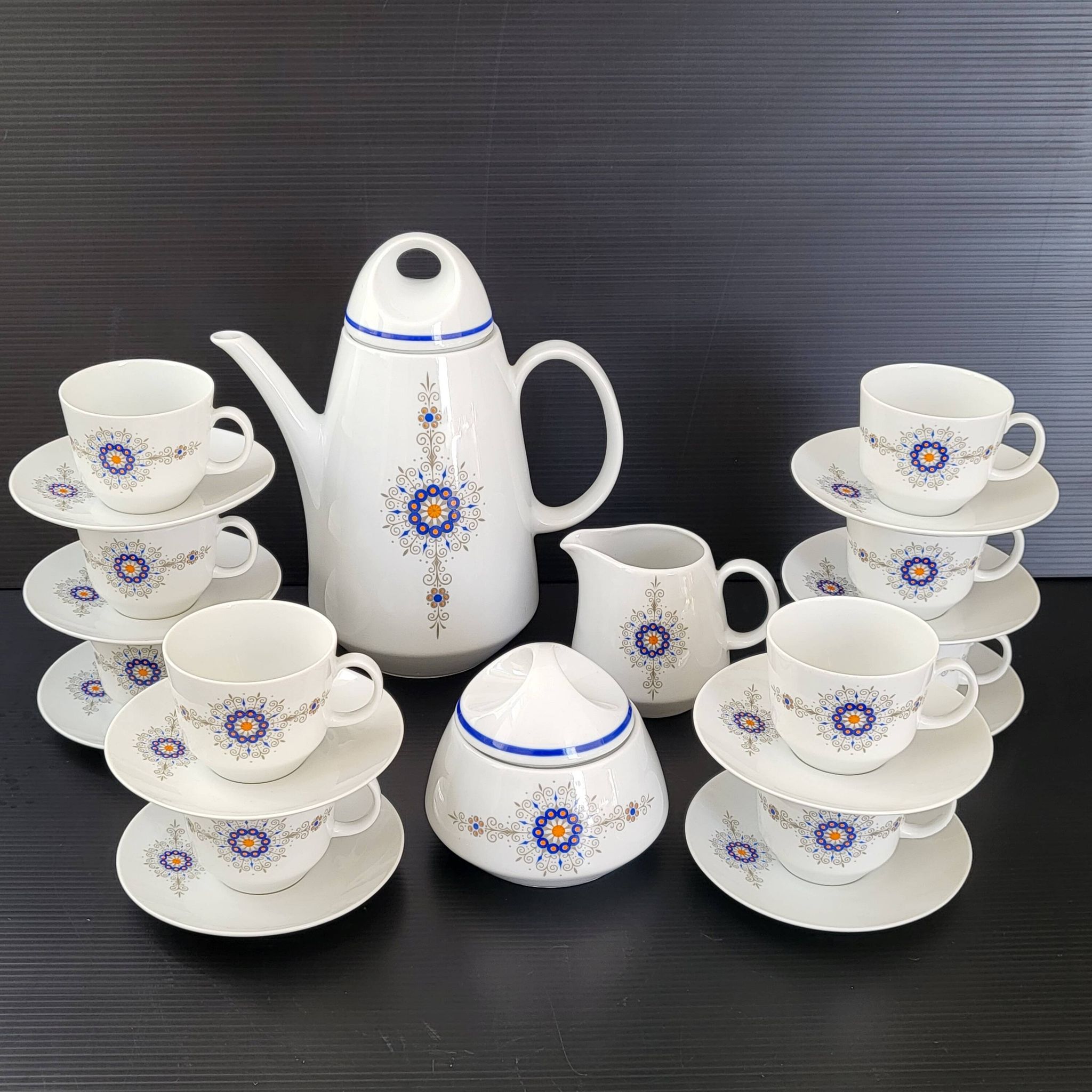 Service à café vintage Bareuther Waldsassen 1970