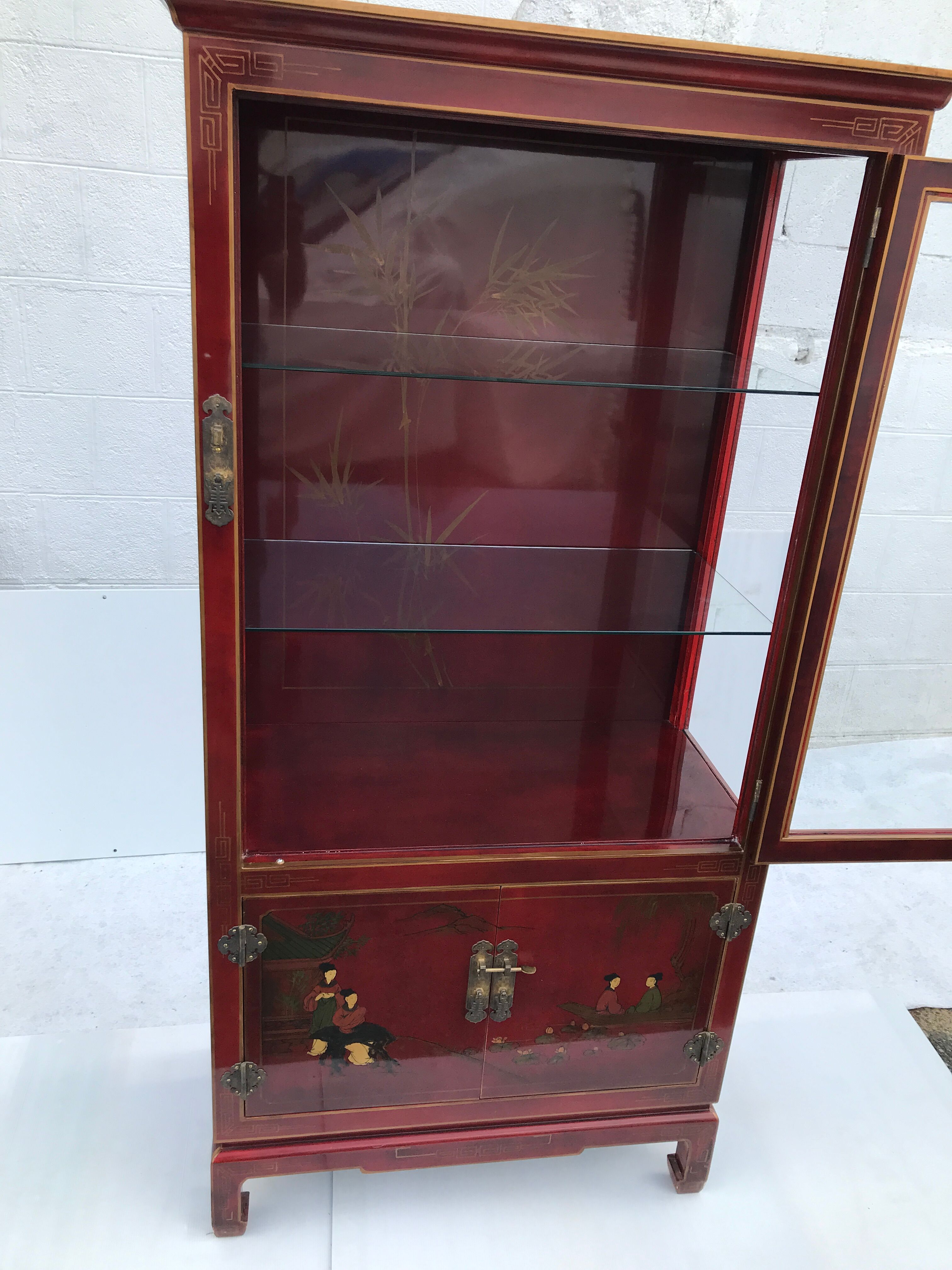 Vintage Chinese showcase