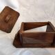French Art Deco jewellery box handmade in wood and glass