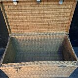 Old wicker trunk
