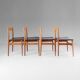 Vintage Italian Wood Dining Chairs by Passoni Udine