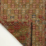 Anatolian handmade kilim rug 225 cm x 136 cm