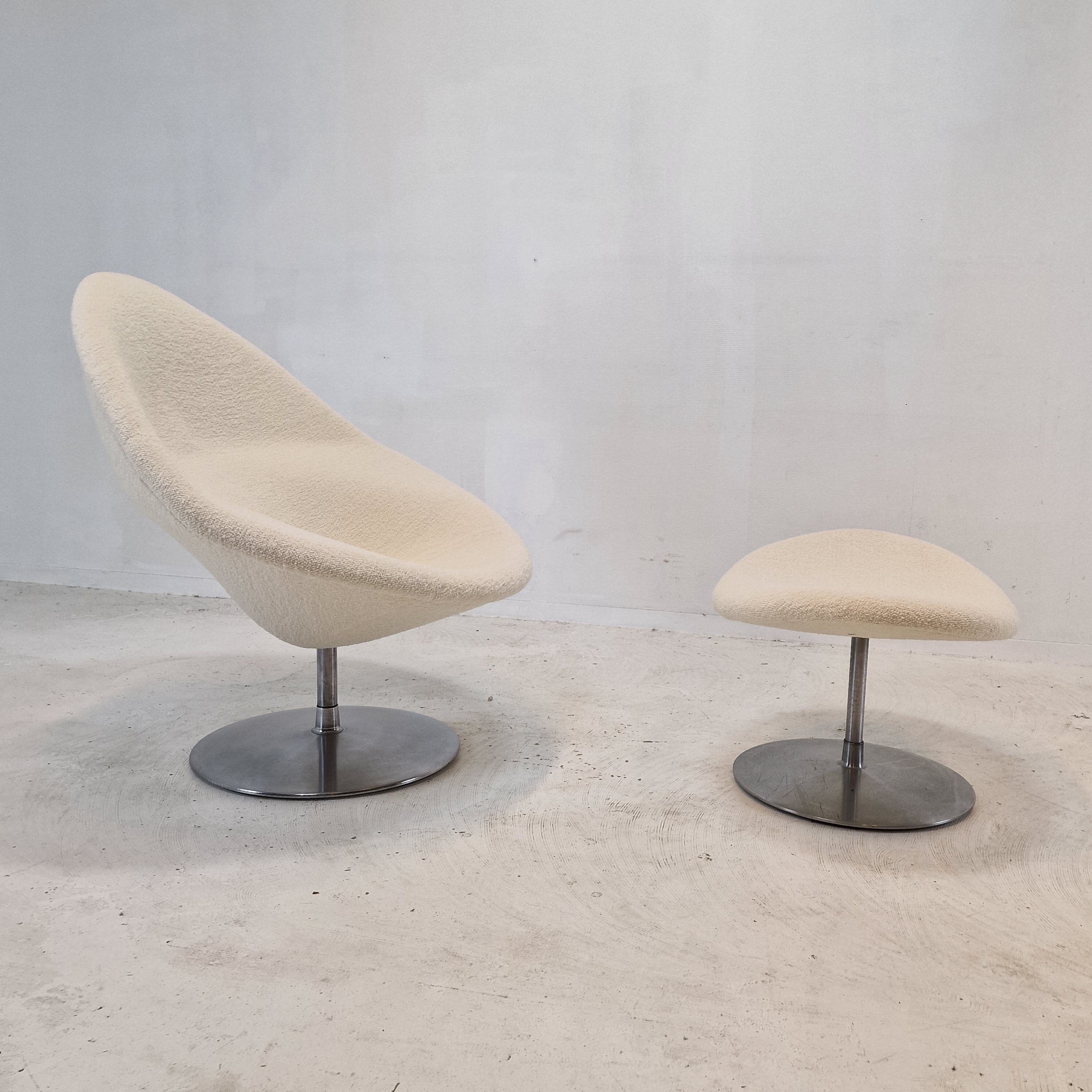 Big Globe Armchair with Ottoman by Pierre Paulin for Artifort, 1960s