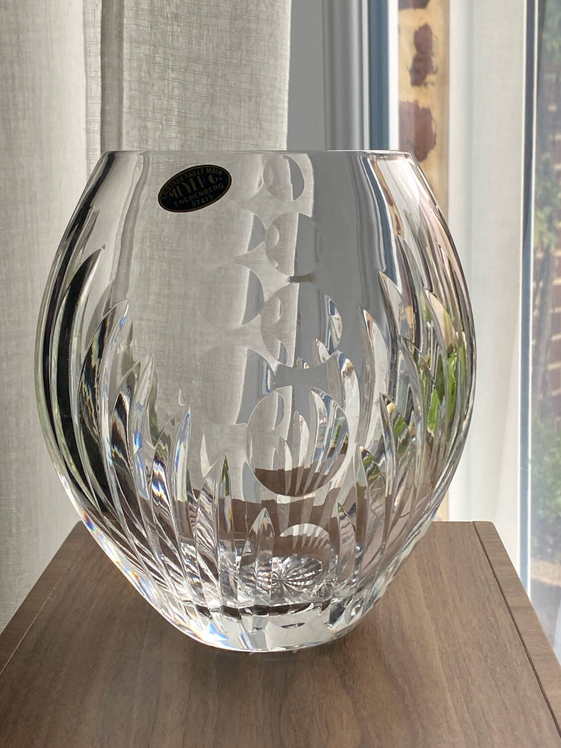 Vintage crystal vase