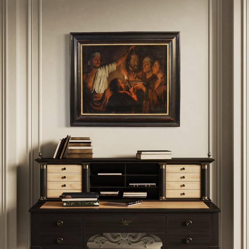 19th century Flemish painting, Salome with the Head of St. John the Baptist