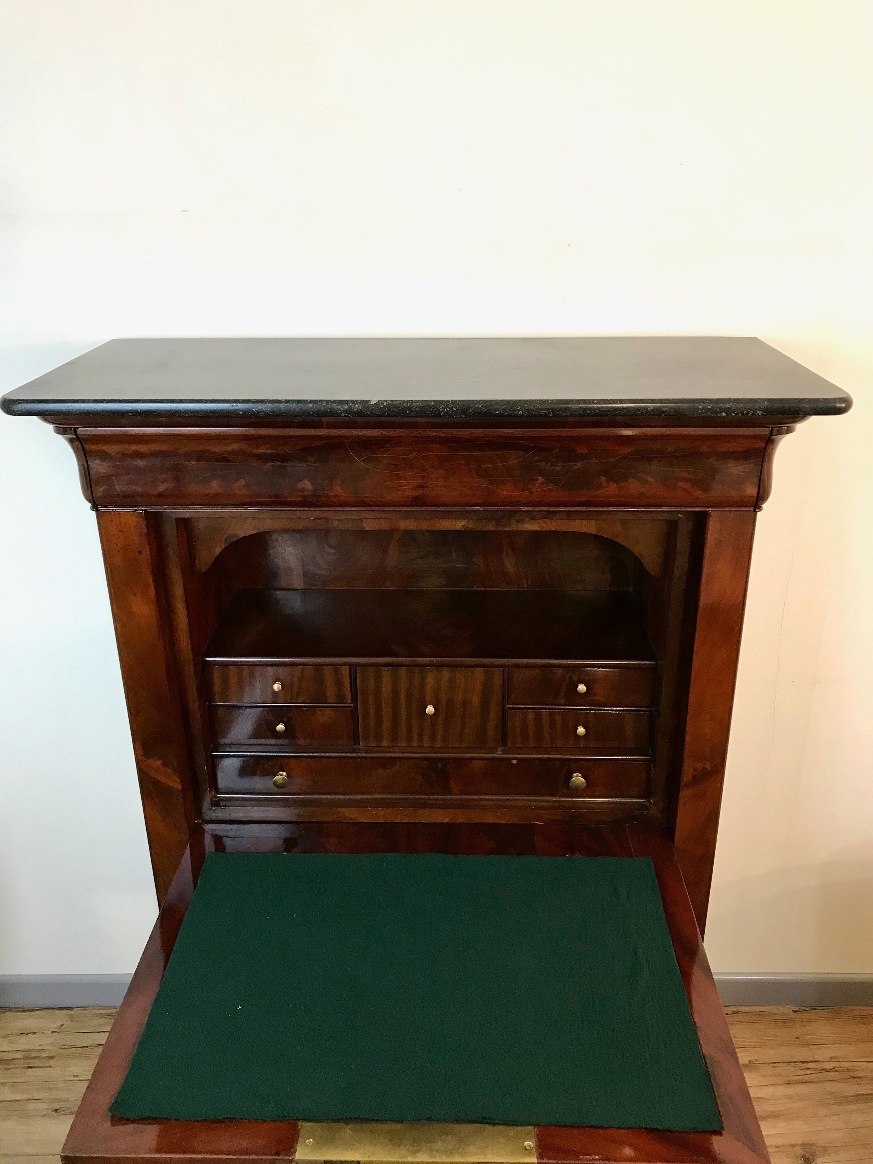 Secretary in vintage mahogany Louis Philippe