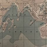 Lithograph engraving on the waters of the sea of 1897