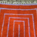 Traditional handmade pure wool Berber rug size 2/3 m