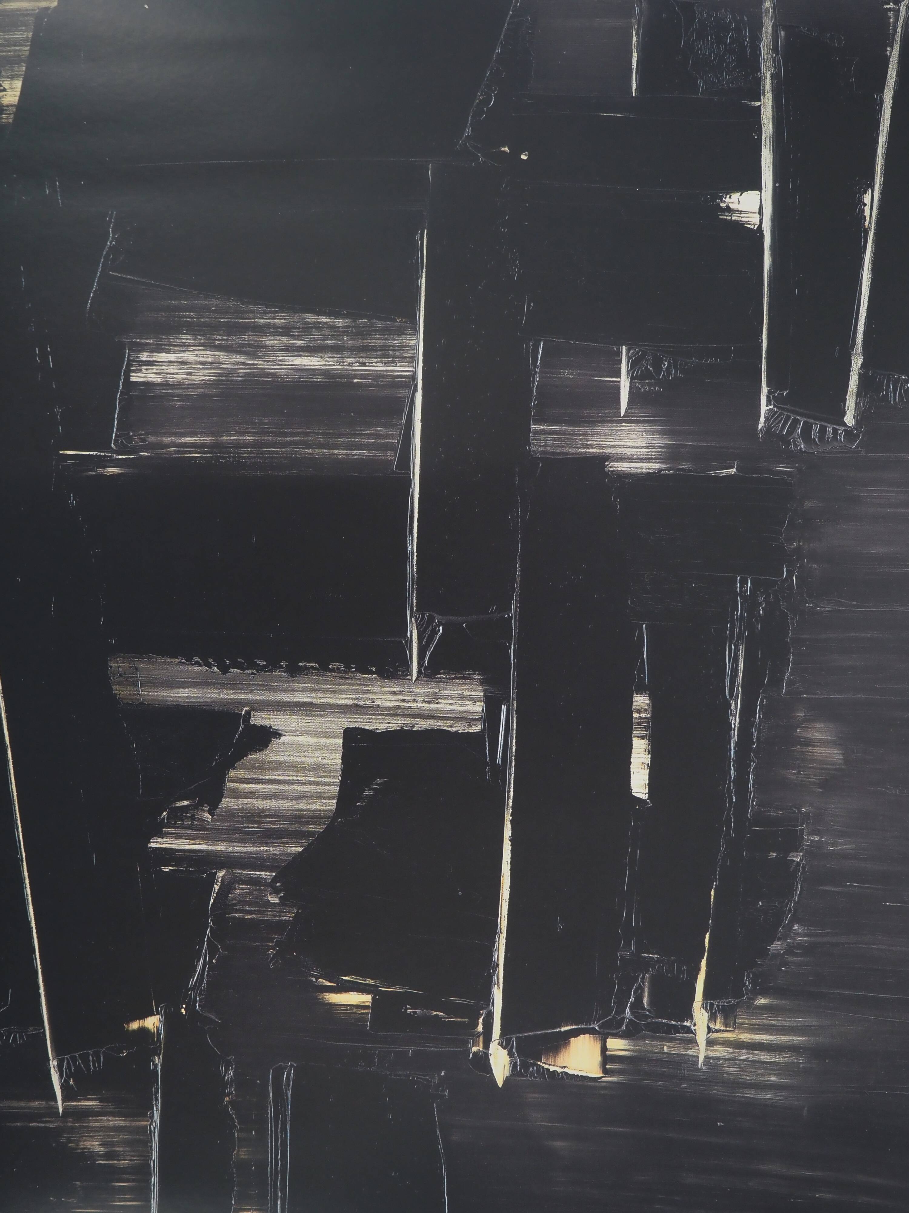 Pierre SOULAGES: Painting August 27, 1958 - Original signed poster