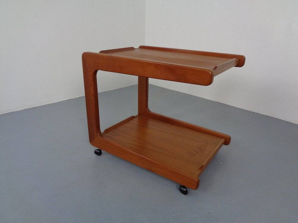 Danish Teak Serving Cart, 1960s