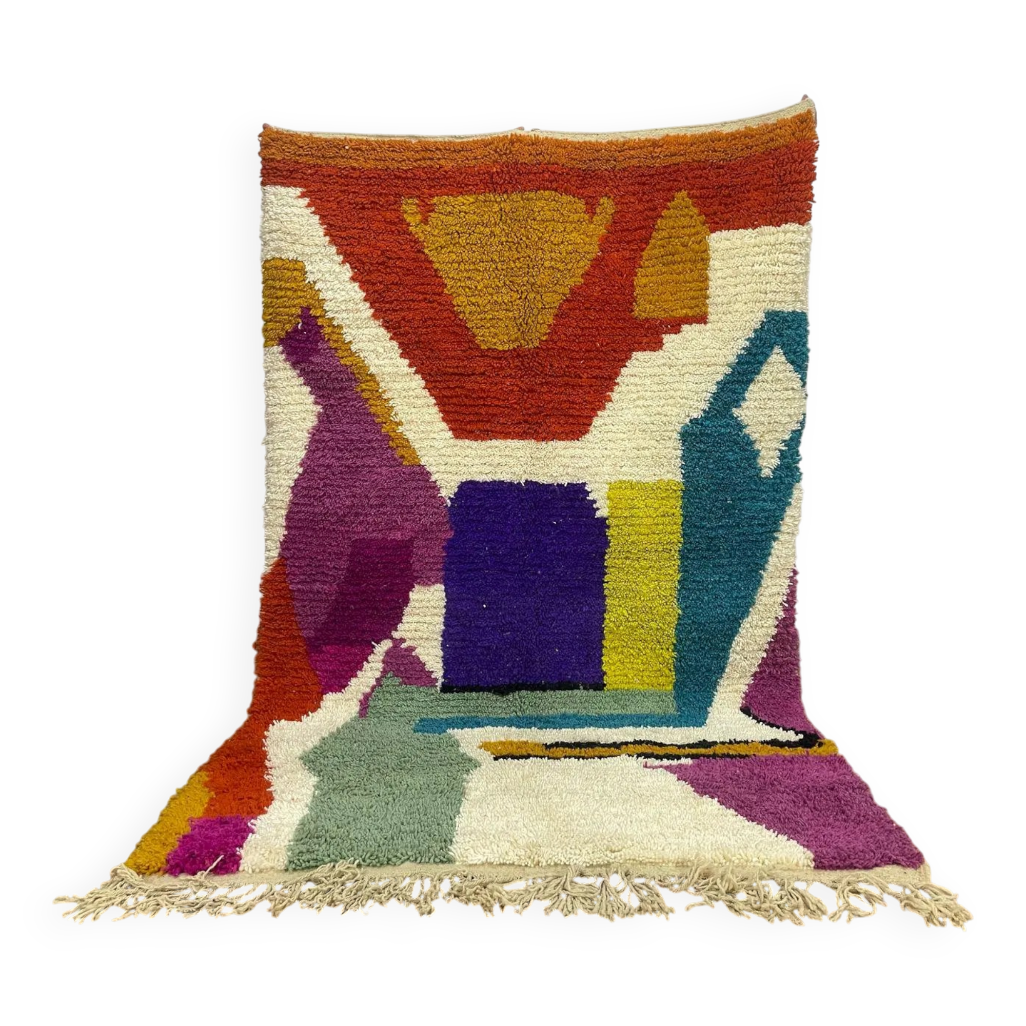 Moroccan rug in handmade wool 2.5 x 1.5 m