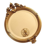 Round beveled mirror