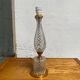 Glass table lamp with brass