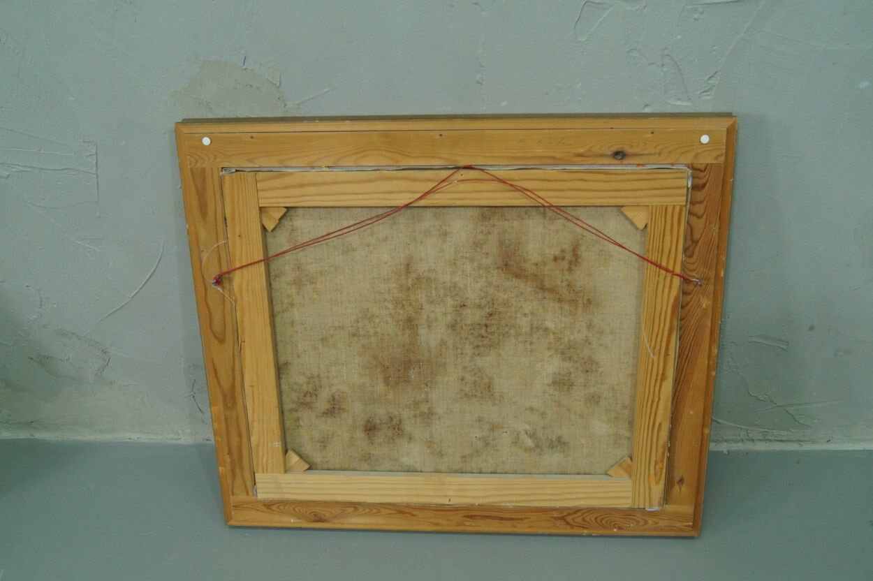 Einar persson (1918-2006), swedish abstract still life, oil on canvas, 1960s