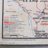 Vintage Vidal Lablache Algeria Tunisia No. 11 school map
