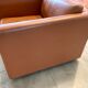 Gold leather salon by Charles Pfister for Knoll 1970