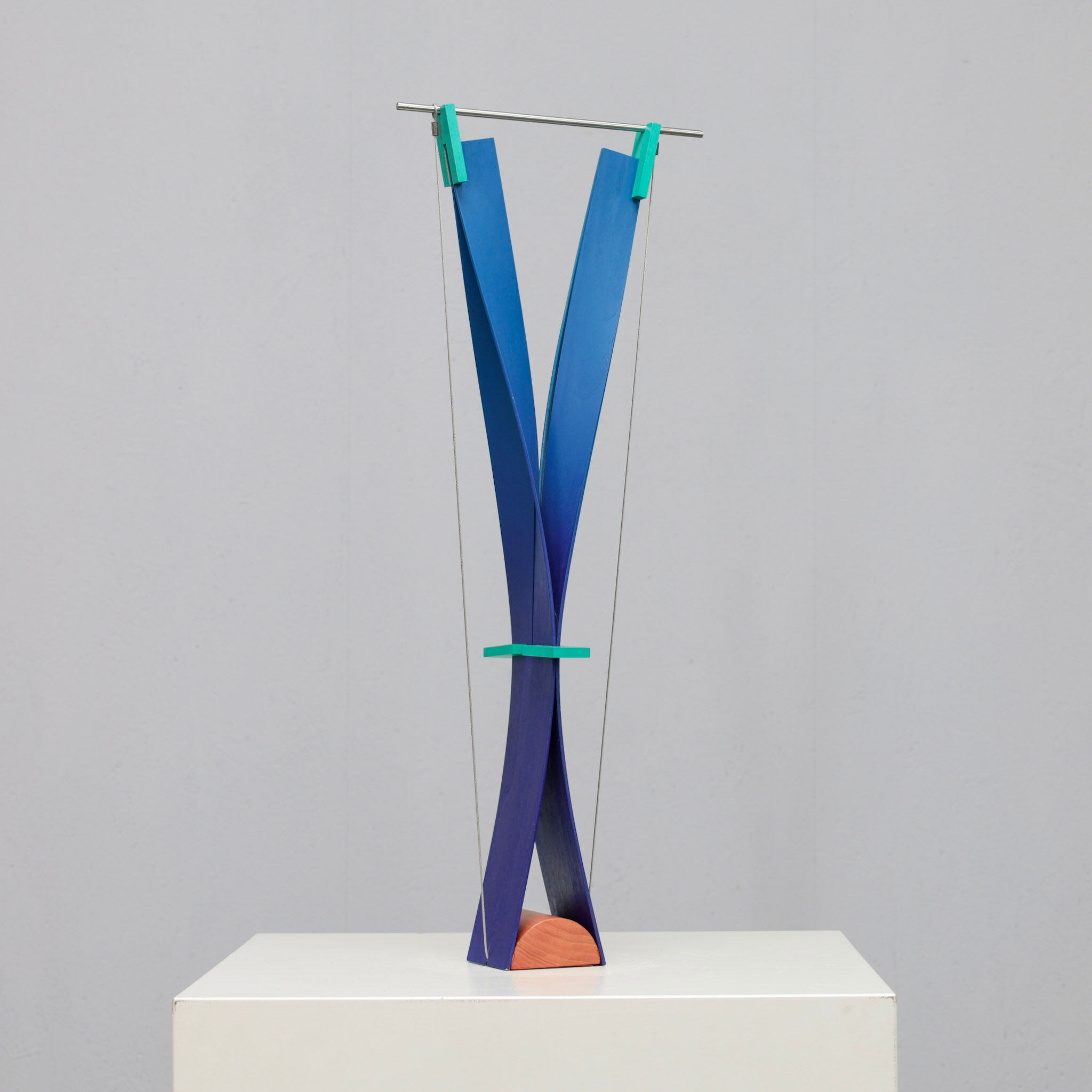 Constructivist sculpture "Yo-ga-ga" by Henk van Putten, Netherlands, 1990s