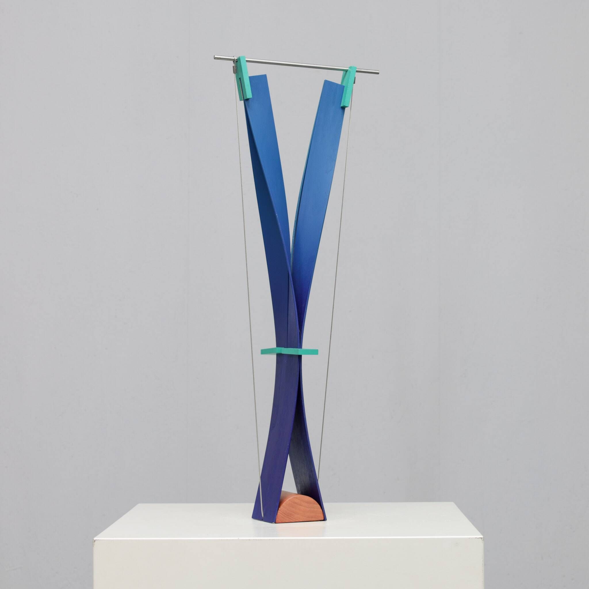 Constructivist sculpture "Yo-ga-ga" by Henk van Putten, Netherlands, 1990s