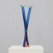 Constructivist sculpture "Yo-ga-ga" by Henk van Putten, Netherlands, 1990s
