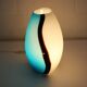 Eglo handblowed glass table lamp - Empori 87756 - Opaline and blue glass