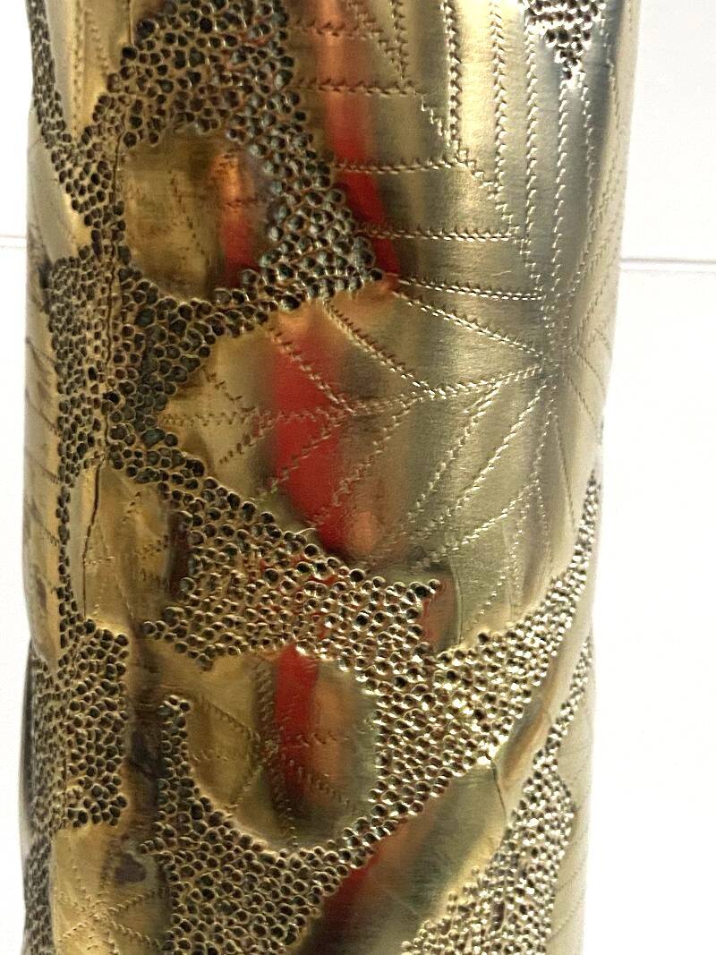 Trench Art Soliflore Vase Poilus War 14-18 Shell