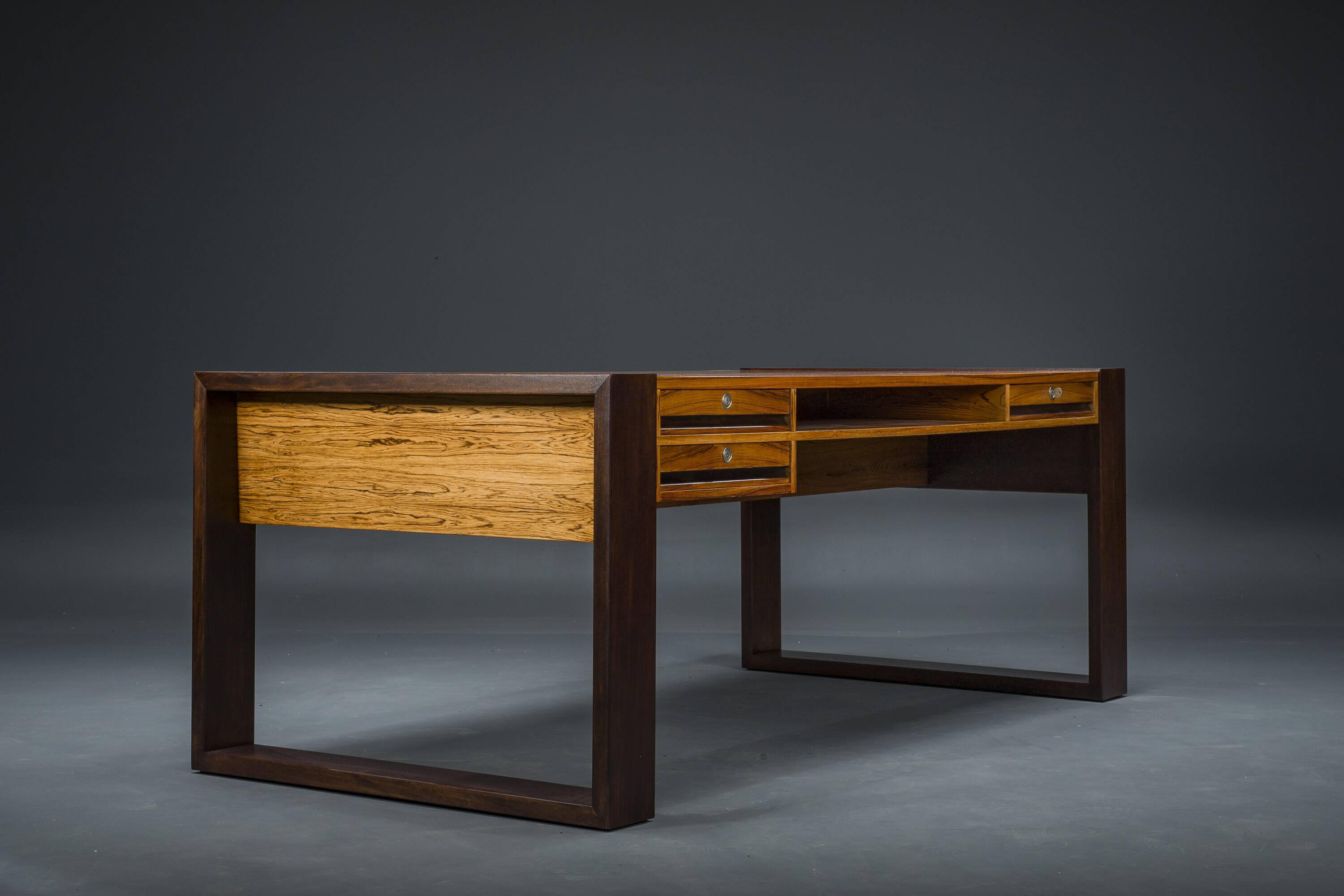 Vintage Rosewood Executive Desk, 1960s